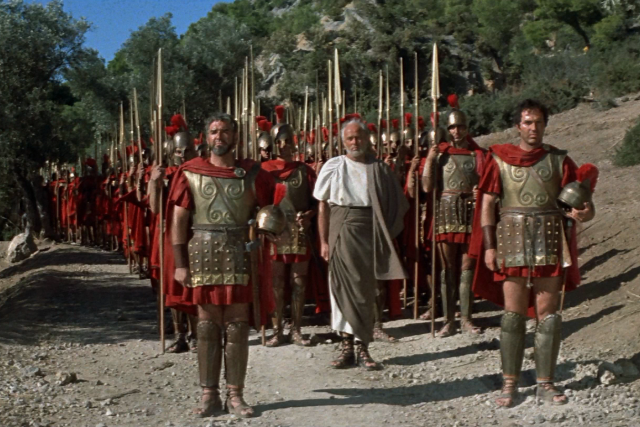 The 300 Spartans (1962) Arrival at Thermopylae
